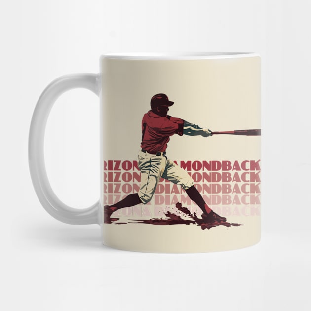 Retro Arizona Diamondbacks Slugger by Rad Love